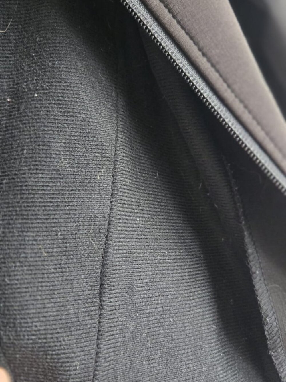 Terramar Black Hooded Softshell Fleece Jacket Size L PTP21 - Picture 10 of 12